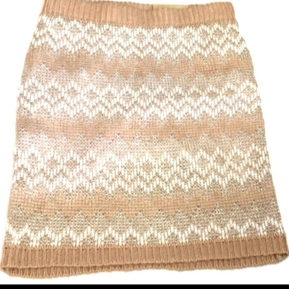 Maurices Skirt Size XL Metalic Chevron Knit NWT - Picture 3 of 12